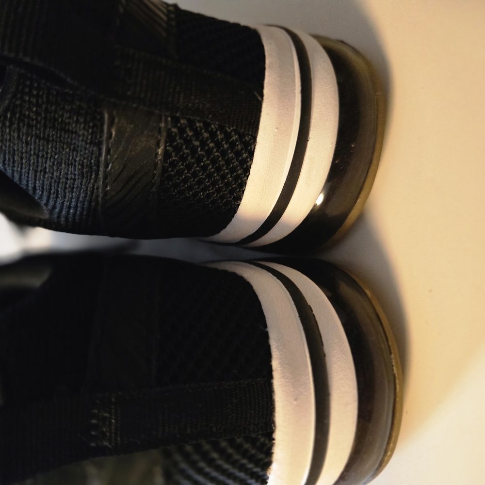 Skechers Gold and Black Sneakers with Mesh Upper  - worn once. - Picture 3 of 5